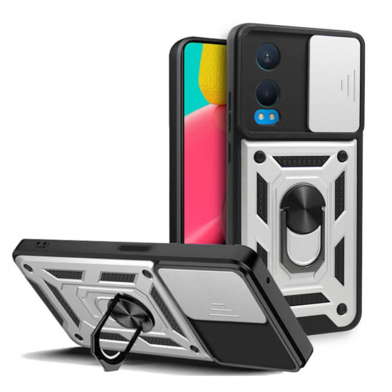 Bodycell Armor Slide Cover Case Oneplus Nord CE 4 Lite 5G Silver