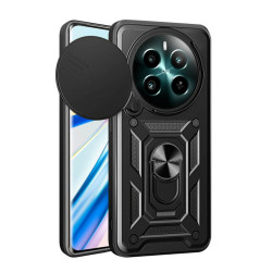 Bodycell Armor Slide Cover Case Realme 12 4G/12 Plus 5G Black