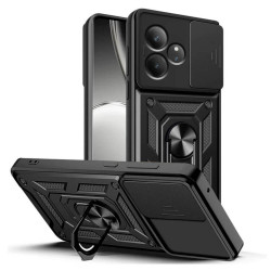 Bodycell Armor Slide Cover Case Realme GT 6 5G/GT 6T 5G Black