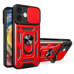 Bodycell Armor Slide Cover Case iPhone 16  Red