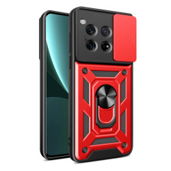 Bodycell Armor Slide Cover Case OnePlus 12R 5G Red