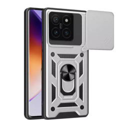 Bodycell Armor Slide Cover Case Xiaomi 14T Pro 5G Silver