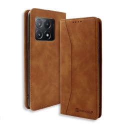 Bodycell Book Case Pu Leather Xiaomi Poco X6 Pro 5G Brown