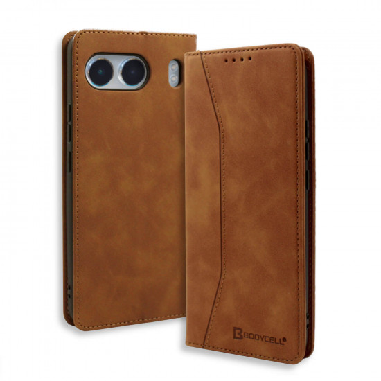 Bodycell Book Case Pu Leather Oneplus Nord 4 5G Brown