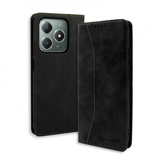 Bodycell Book Case Pu Leather Realme C61 4G/C63 4G Black