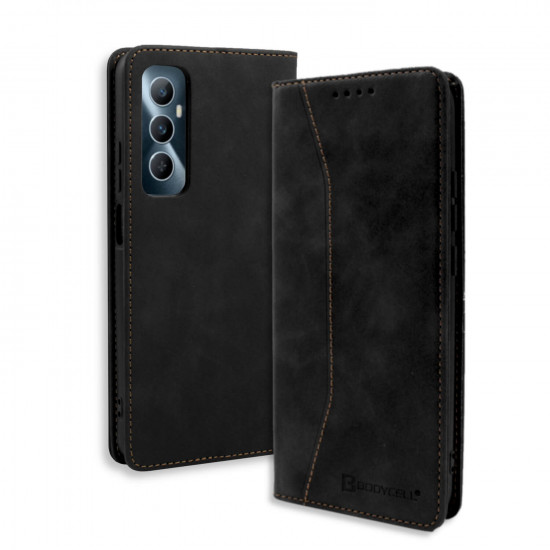 Bodycell Book Case Pu Leather Realme C65 4G Black