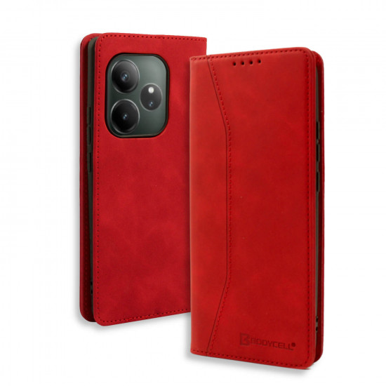 Bodycell Book Case Pu Leather Realme GT 6 5G/GT 6T 5G Red