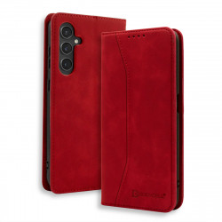 Bodycell Book Case Pu Leather Samsung S24 FE Red
