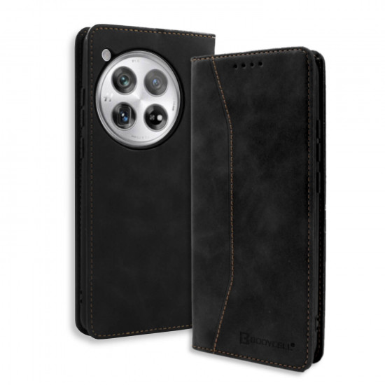 Bodycell Book Case Pu Leather OnePlus 12 5G Black