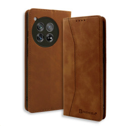 Bodycell Book Case Pu Leather OnePlus 12R 5G Brown