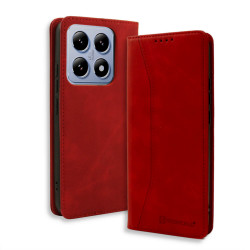 Bodycell Book Case Pu Leather Xiaomi 14T Pro 5G Red