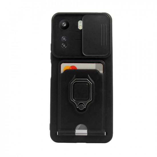 Bodycell Multifunction Case Με Κορδονι Xiaomi Redmi 13C 4G/Poco C65 Black