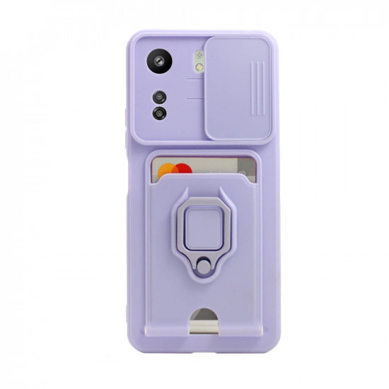 Bodycell Multifunction Case Με Κορδονι Xiaomi Redmi 13C 4G/Poco C65 Purple