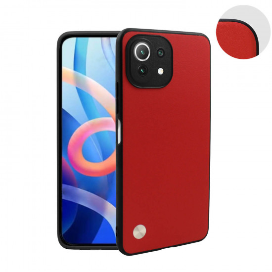 Bodycell Vegan Cover Xiaomi Mi 11 Lite Red